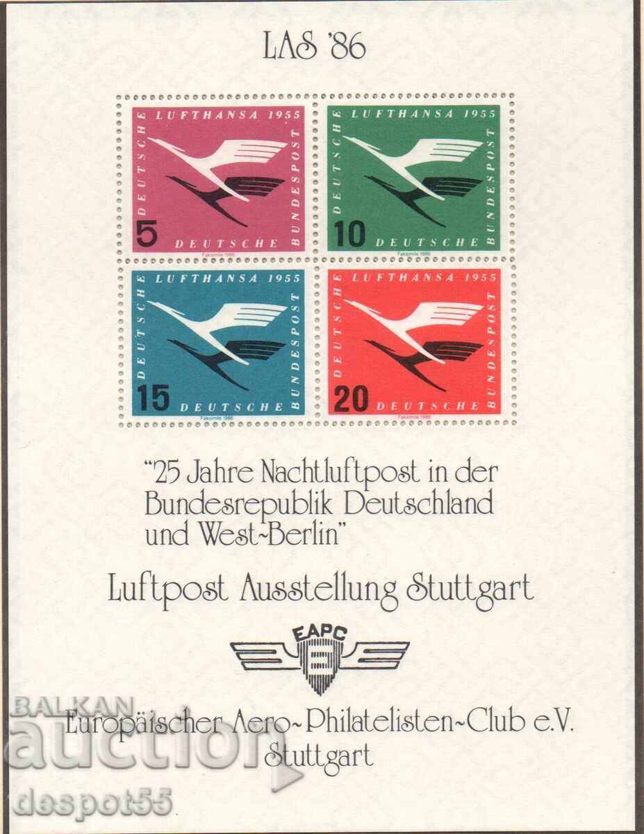 1976. Германия. 25 год. нощна въздушна поща в ГФР и Берлин. 1976. Германия. 25 год. нощна въздушна поща в ГФР и Берлин.