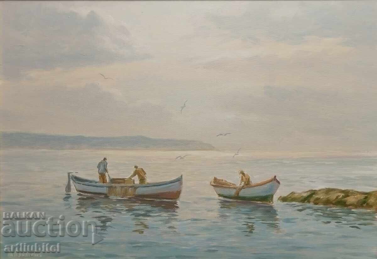 Anatoli Panagonov - oil paints on canvas, 48 x 63 cm with price 280.00 BGN | € 143.16 Anatoli Panagonov - oil paints on canvas, 48 x 63 cm with price 280.00 BGN | € 143.16