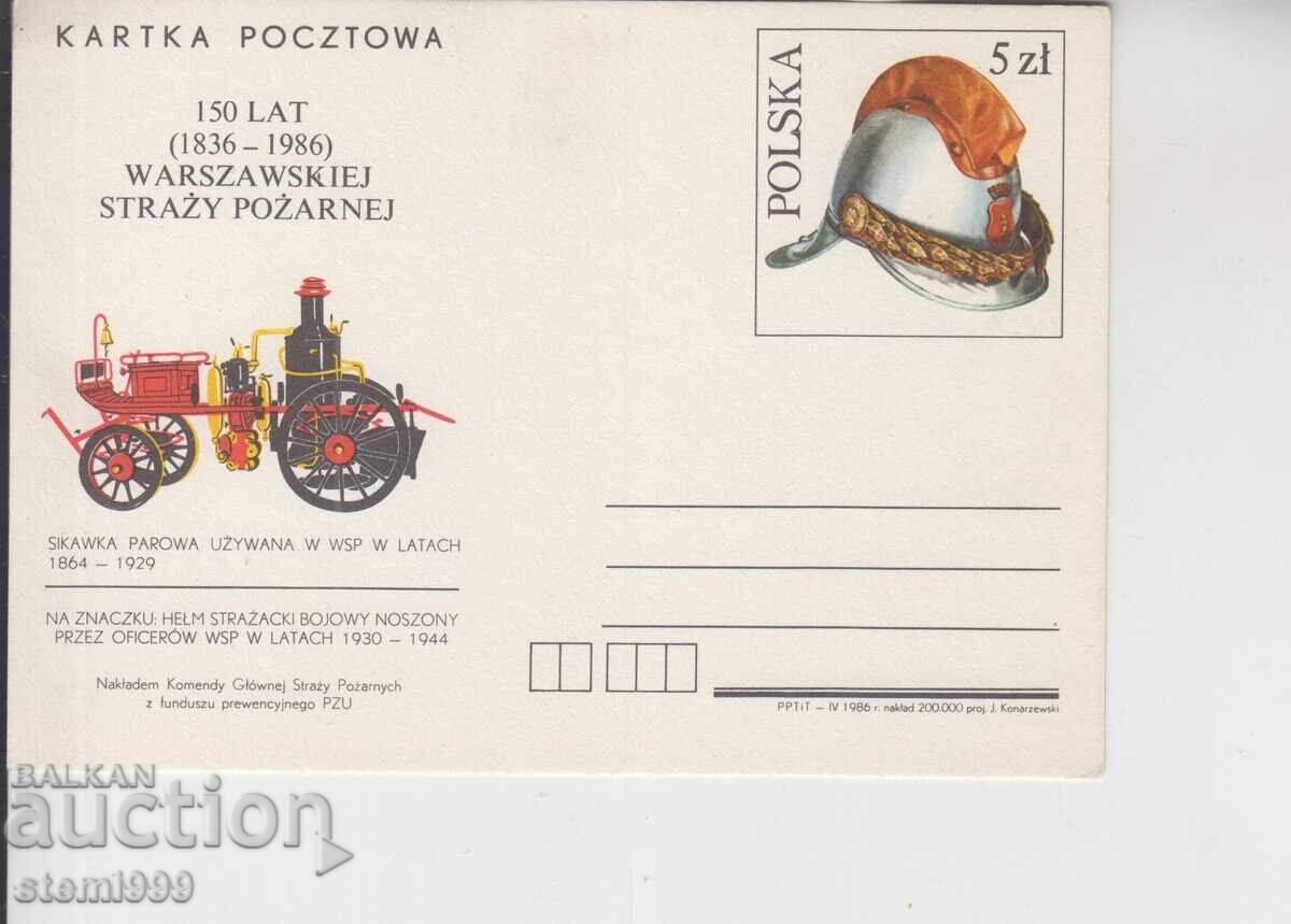 Postcard FDC FIRE TRUCK Postcard FDC FIRE TRUCK