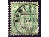 Switzerland 1867 - "Seated Helvetia" - Classic, hallmark