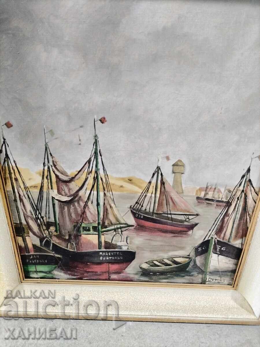 КРАСИВА АВТОРСКА КАРТИНА МАСЛЕНИ БОИ ВЪРХУ ПЛАТНО с цена 150.00 лв. | € 76.69 КРАСИВА АВТОРСКА КАРТИНА МАСЛЕНИ БОИ ВЪРХУ ПЛАТНО с цена 150.00 лв. | € 76.69