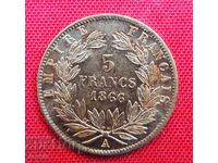 5 Francs 1866 A France (Gold) COMPARE