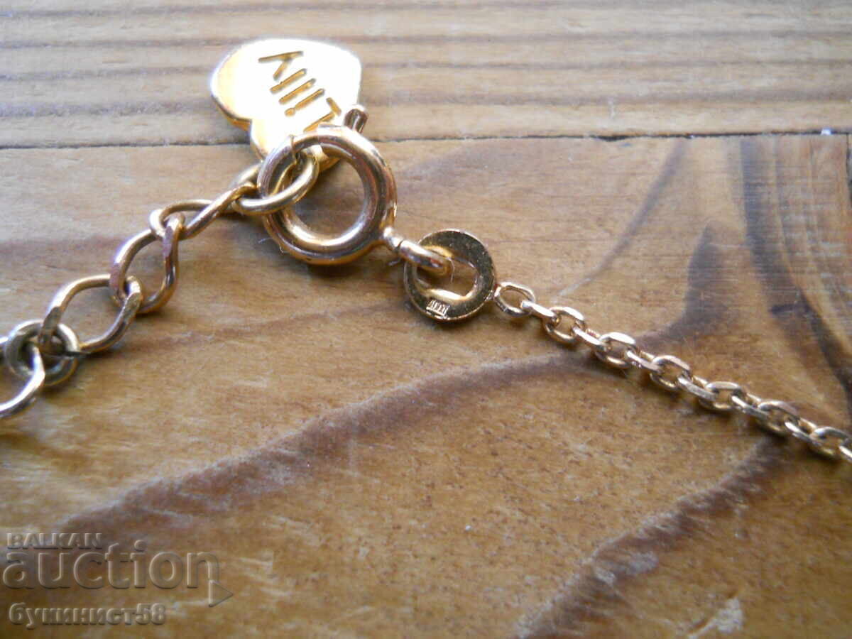 Lanț placat cu aur "Lilly" cu trifoi cu patru foi cu preț € 5.11 | 9.99 BGN