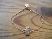 Lanț placat cu aur "Lilly" cu trifoi cu patru foi