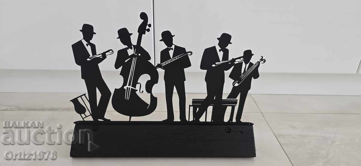 Τζαζ μουσικοί – μέταλλο, ξύλο, 30εκ/40εκ Τζαζ μουσικοί – μέταλλο, ξύλο, 30εκ/40εκ