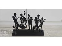 Джаз музиканти–метал, дърво, 30см/ 40см