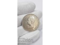 Rare silver coin 5 pesetas 1892