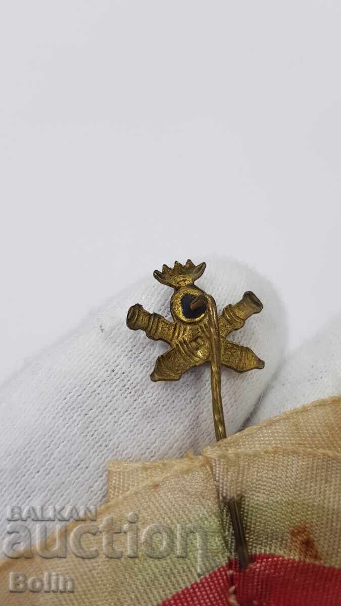 Auction Very rare Bulgarian Royal Artillery sign, badge, ribbon Auction Very rare Bulgarian Royal Artillery sign, badge, ribbon