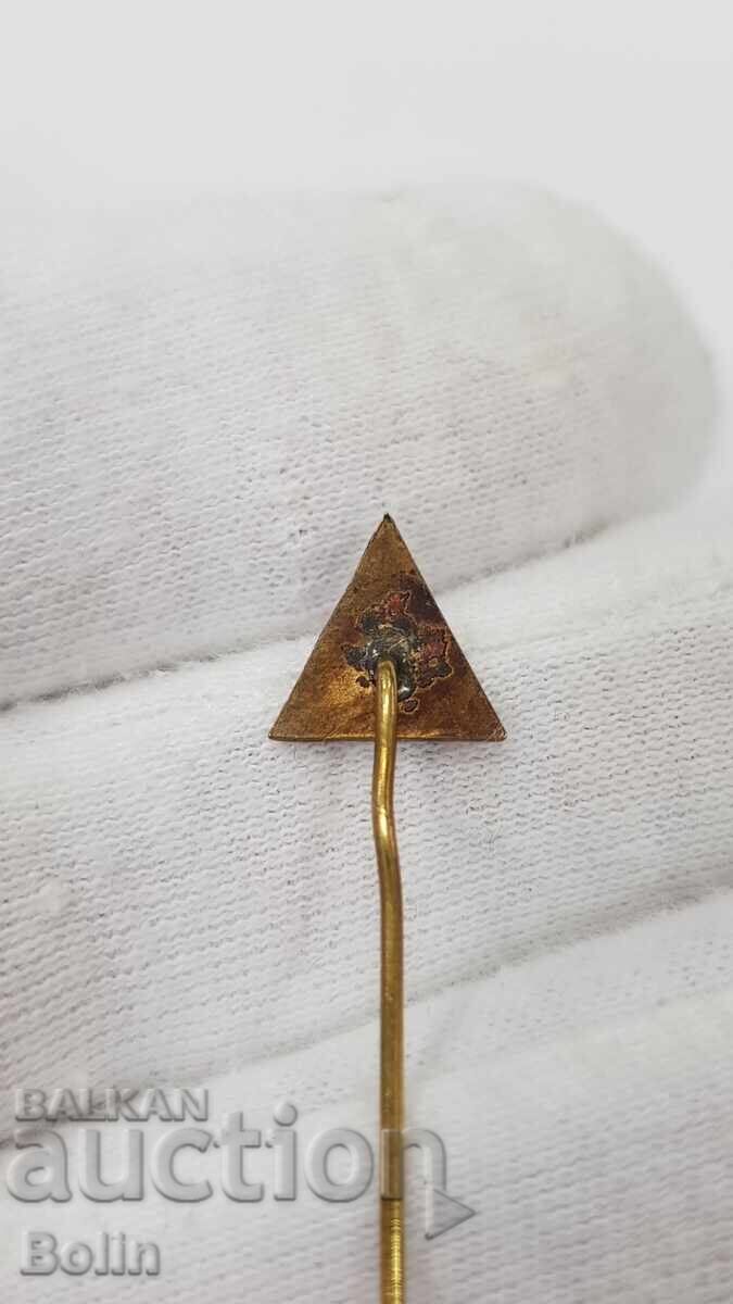 Παράδοση Σπάνιο τσαρικό πατριωτικό σήμα, κονκάρδα με τη βουλγαρική τρίχρωμη σημαία Παράδοση Σπάνιο τσαρικό πατριωτικό σήμα, κονκάρδα με τη βουλγαρική τρίχρωμη σημαία