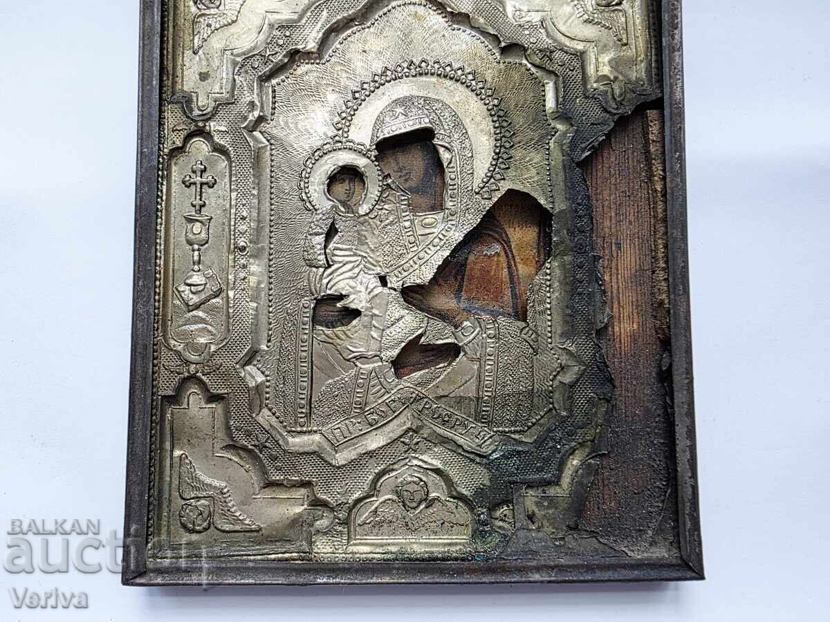 ΠΑΛΑΙΑ ΕΠΙΧΡΥΣΩΜΕΝΗ ΕΙΚΟΝΑ ΤΗΣ ΠΑΝΑΓΙΑΣ ΤΡΙΧΕΙΡΟΥΣΑΣ - ΤΡΙΑΒΝΑ - 5 ΠΑΛΑΙΑ ΕΠΙΧΡΥΣΩΜΕΝΗ ΕΙΚΟΝΑ ΤΗΣ ΠΑΝΑΓΙΑΣ ΤΡΙΧΕΙΡΟΥΣΑΣ - ΤΡΙΑΒΝΑ - 5