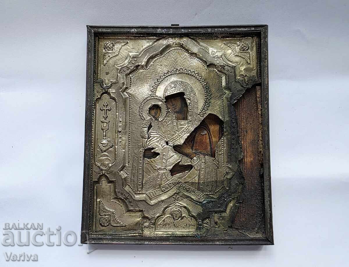 ΠΑΛΑΙΑ ΕΠΙΧΡΥΣΩΜΕΝΗ ΕΙΚΟΝΑ ΤΗΣ ΠΑΝΑΓΙΑΣ ΤΡΙΧΕΙΡΟΥΣΑΣ - ΤΡΙΑΒΝΑ ΠΑΛΑΙΑ ΕΠΙΧΡΥΣΩΜΕΝΗ ΕΙΚΟΝΑ ΤΗΣ ΠΑΝΑΓΙΑΣ ΤΡΙΧΕΙΡΟΥΣΑΣ - ΤΡΙΑΒΝΑ