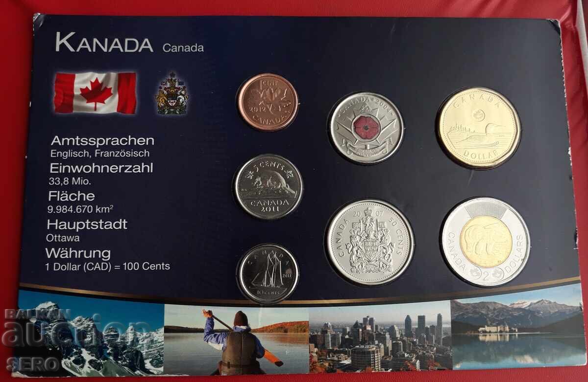 Καναδάς - Σετ 7 νομισμάτων από 2004-2013 Καναδάς - Σετ 7 νομισμάτων από 2004-2013