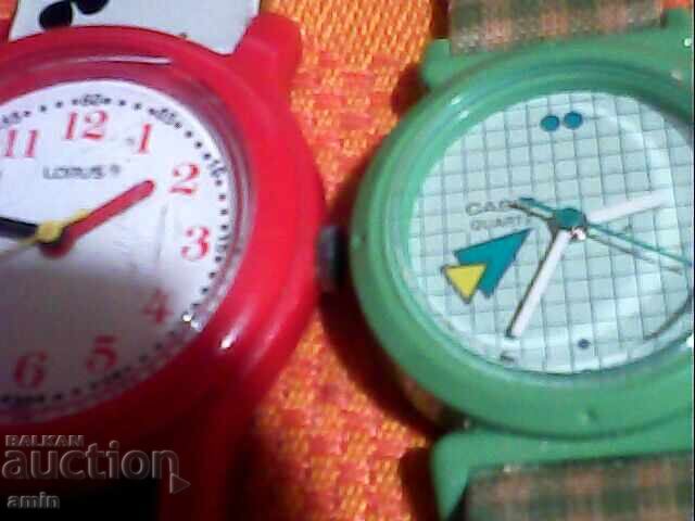 2 pcs. 4 watches originals, working, no batteries