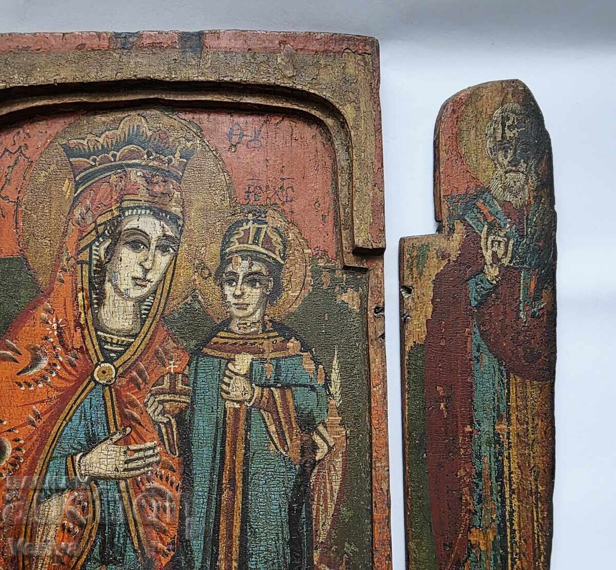 19ος ΑΙ., ΠΑΛΑΙΟ ΤΡΙΠΤΥΧΟ ΜΕ ΘΕΟΤΟΚΟ ΚΑΙ ΒΡΕΦΟΣ - 6 19ος ΑΙ., ΠΑΛΑΙΟ ΤΡΙΠΤΥΧΟ ΜΕ ΘΕΟΤΟΚΟ ΚΑΙ ΒΡΕΦΟΣ - 6