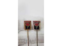 2 τμχ. Τσαρικές κονκάρδες, σήματα ΣΔΕΚΕ σήμα, κονκάρδα