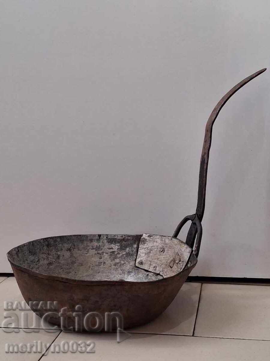 Μέλι τηγάνι, χάλκινο σκεύος, χάλκινο δοχείο - 6