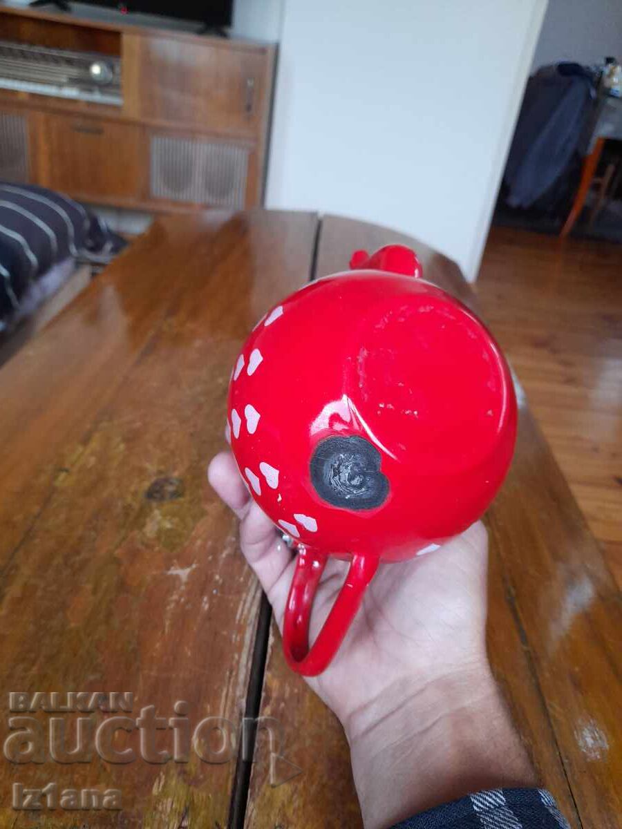 Old enamel teapot - 6