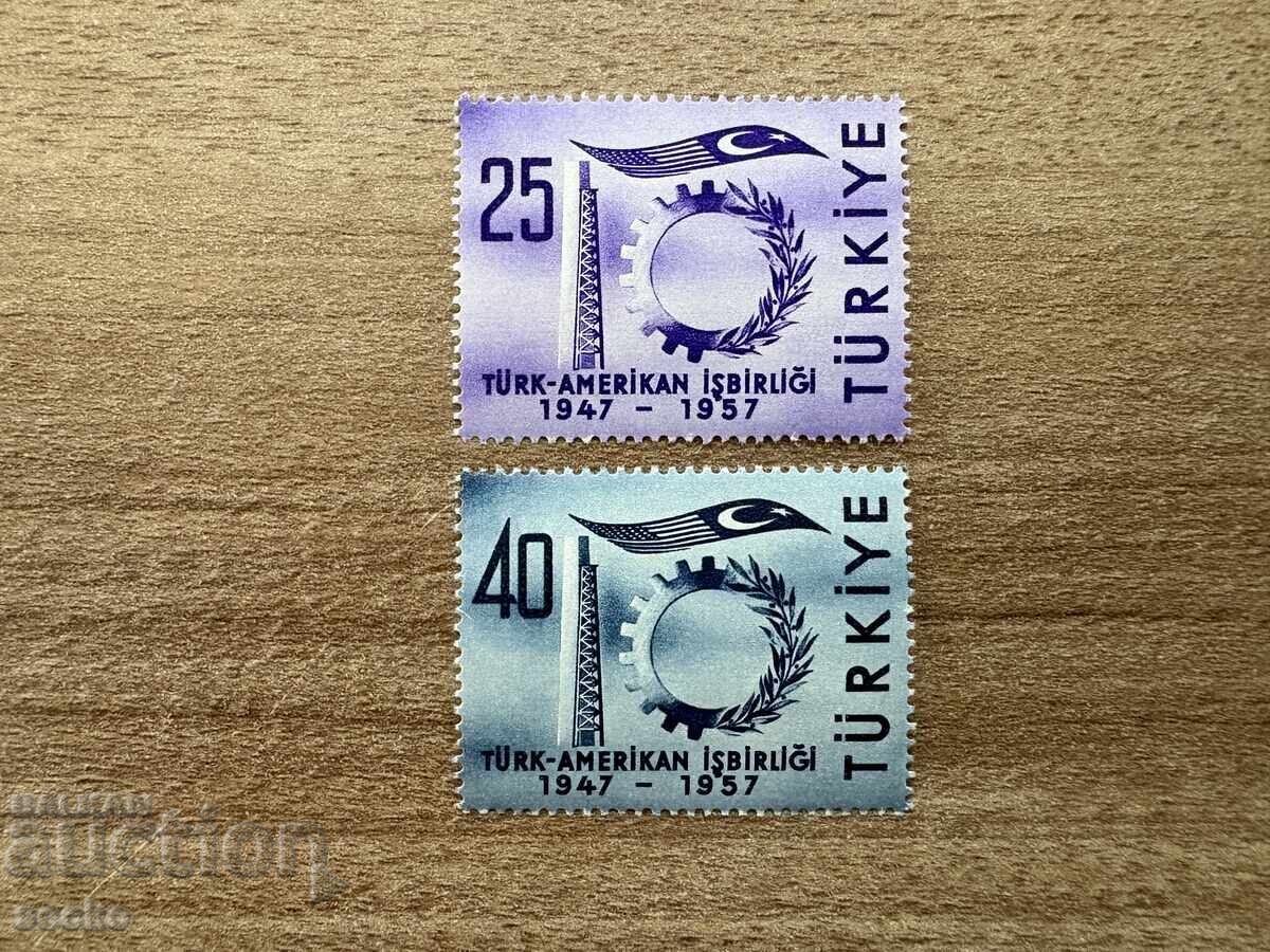 Τουρκία - Τουρκο-αμερικανική φιλία (1957) MNH Τουρκία - Τουρκο-αμερικανική φιλία (1957) MNH