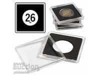 Τετράγωνες κάψουλες QUADRUM για 2 ευρώ νομίσματα, 10 τμχ