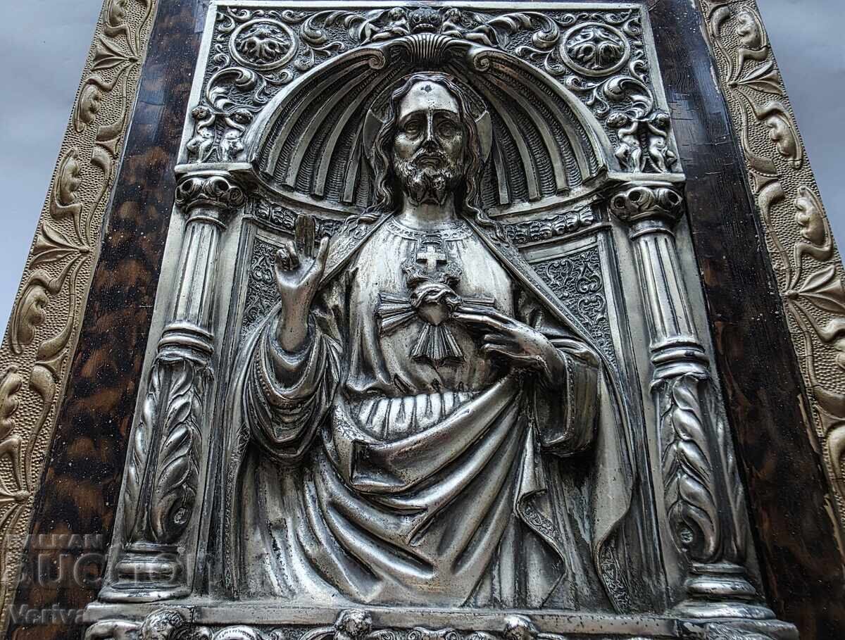 Δημοπρασία ΕΙΚΟΝΑ ΜΕ ΜΕΤΑΛΛΙΚΟ ΠΕΡΙΘΩΡΙΟ - ΙΗΣΟΥΣ ΙΕΡΑ ΚΑΡΔΙΑ - M.REGISTRADO Δημοπρασία ΕΙΚΟΝΑ ΜΕ ΜΕΤΑΛΛΙΚΟ ΠΕΡΙΘΩΡΙΟ - ΙΗΣΟΥΣ ΙΕΡΑ ΚΑΡΔΙΑ - M.REGISTRADO