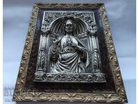 ΕΙΚΟΝΑ ΜΕ ΜΕΤΑΛΛΙΚΟ ΠΕΡΙΘΩΡΙΟ - ΙΗΣΟΥΣ ΙΕΡΑ ΚΑΡΔΙΑ - M.REGISTRADO