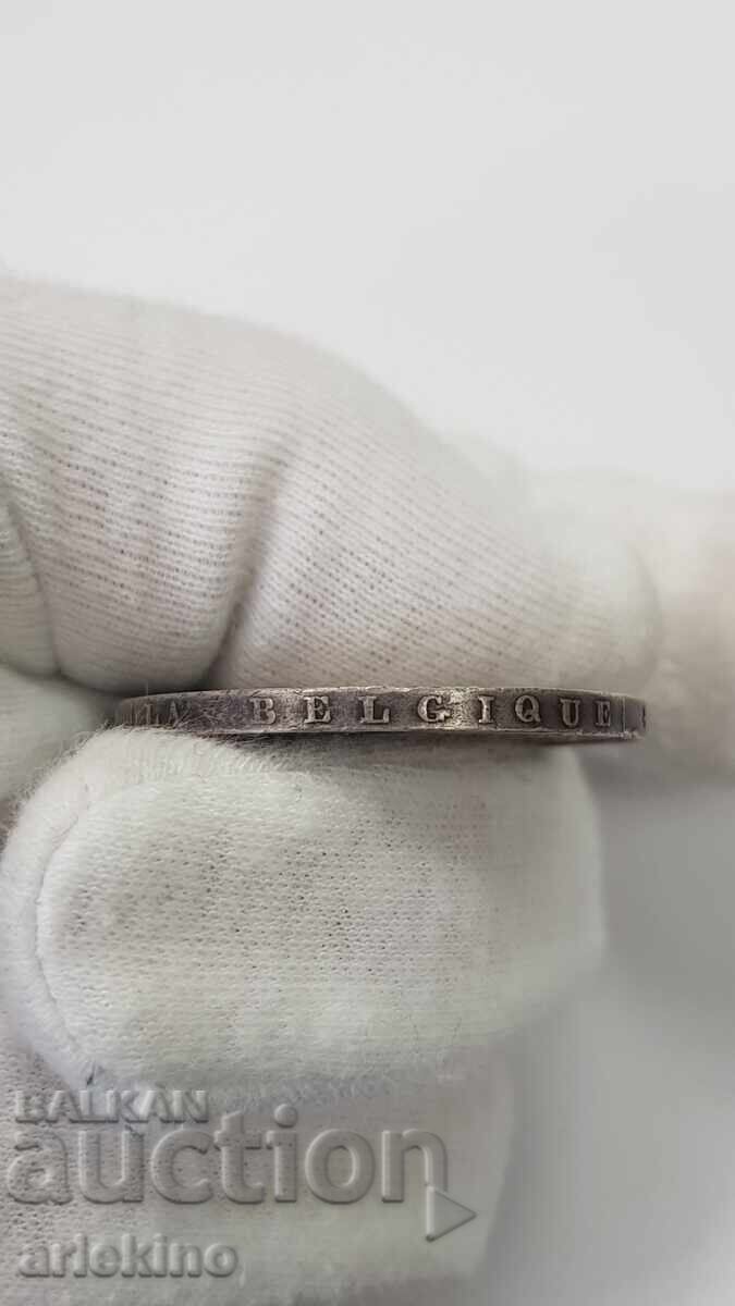 Monedă de colecție din argint 5 franci 1875 Belgia - 6 Monedă de colecție din argint 5 franci 1875 Belgia - 6