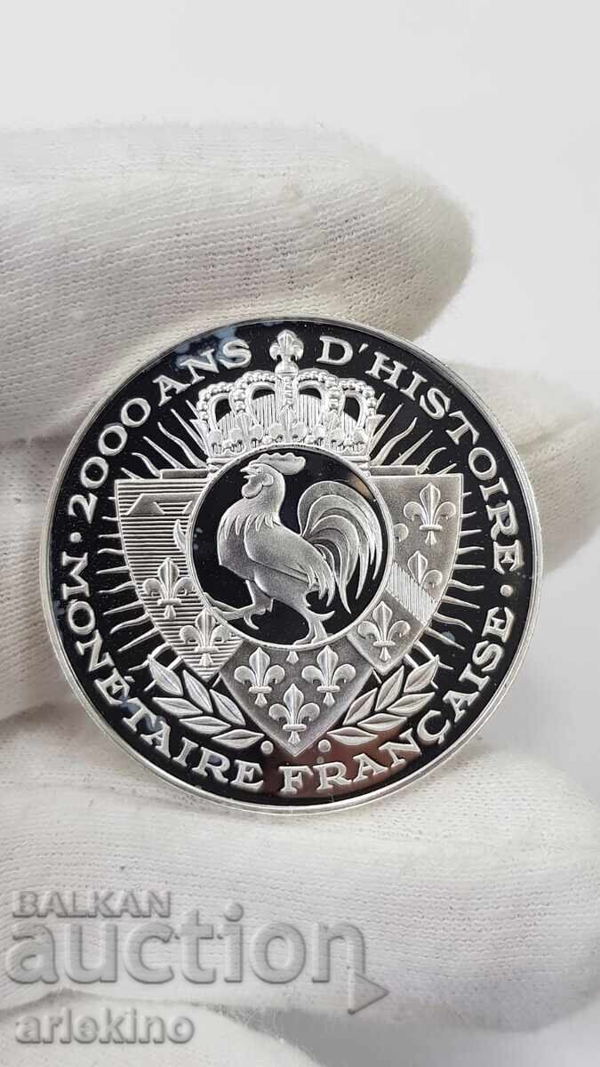 Monedă de colecție din argint placat cu aur, medalie Franța 999 pr cu preț 88.00 BGN | € 44.99 Monedă de colecție din argint placat cu aur, medalie Franța 999 pr cu preț 88.00 BGN | € 44.99