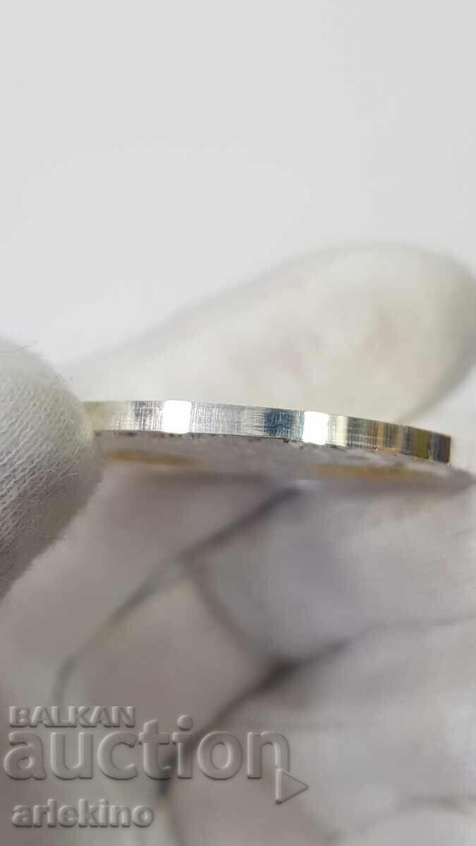 Monedă de colecție din argint placat cu aur, medalie Franța 999 pr - 7 Monedă de colecție din argint placat cu aur, medalie Franța 999 pr - 7