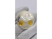 Collectible Silver, Gold-plated Coin, Medal France 999 AD