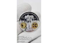 Collectible Silver, Gold-plated Coin, Medal France 999 AD