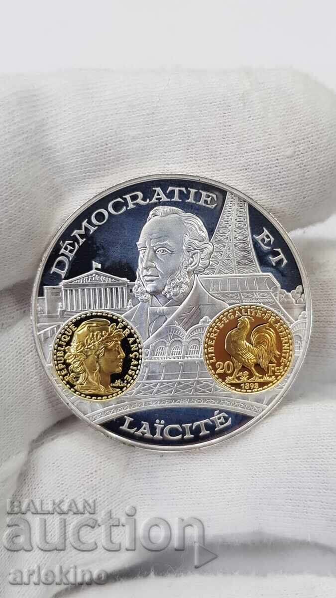 Collectible Silver, Gold-plated Coin, Medal France 999 AD with price 78.00 BGN | € 39.88 Collectible Silver, Gold-plated Coin, Medal France 999 AD with price 78.00 BGN | € 39.88