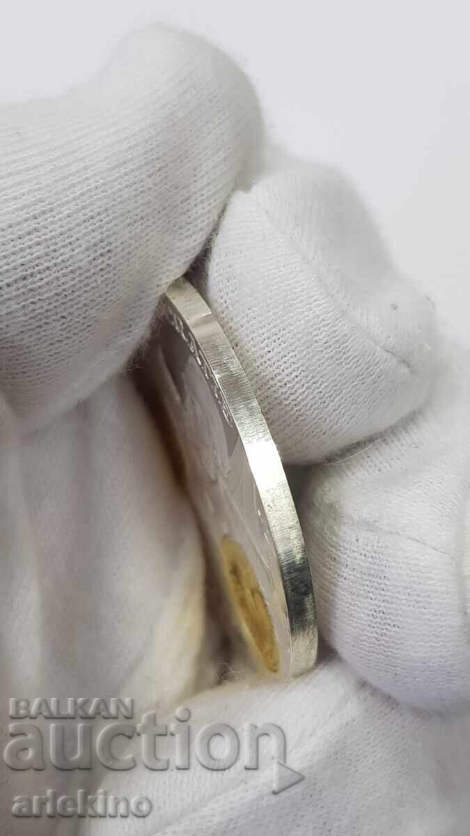 Delivery of Collectible Silver, Gold-plated Coin, Medal France 999 AD Delivery of Collectible Silver, Gold-plated Coin, Medal France 999 AD