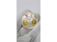 Collectible Silver, Gold-plated Coin, Medal France 999 AD