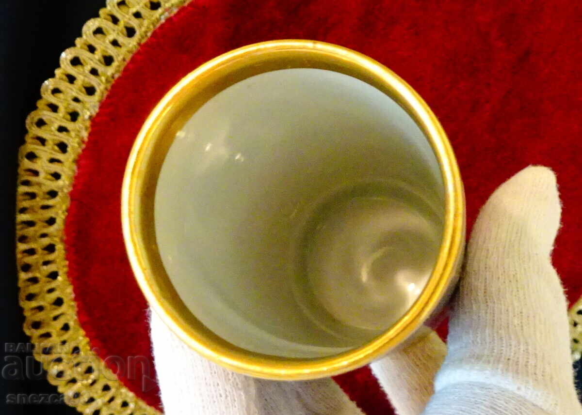 Livrarea Vază porțelan bavarez, Aur 24k, trandafir