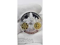 Collectible Silver, Gold-plated Coin, Medal France 999 AD