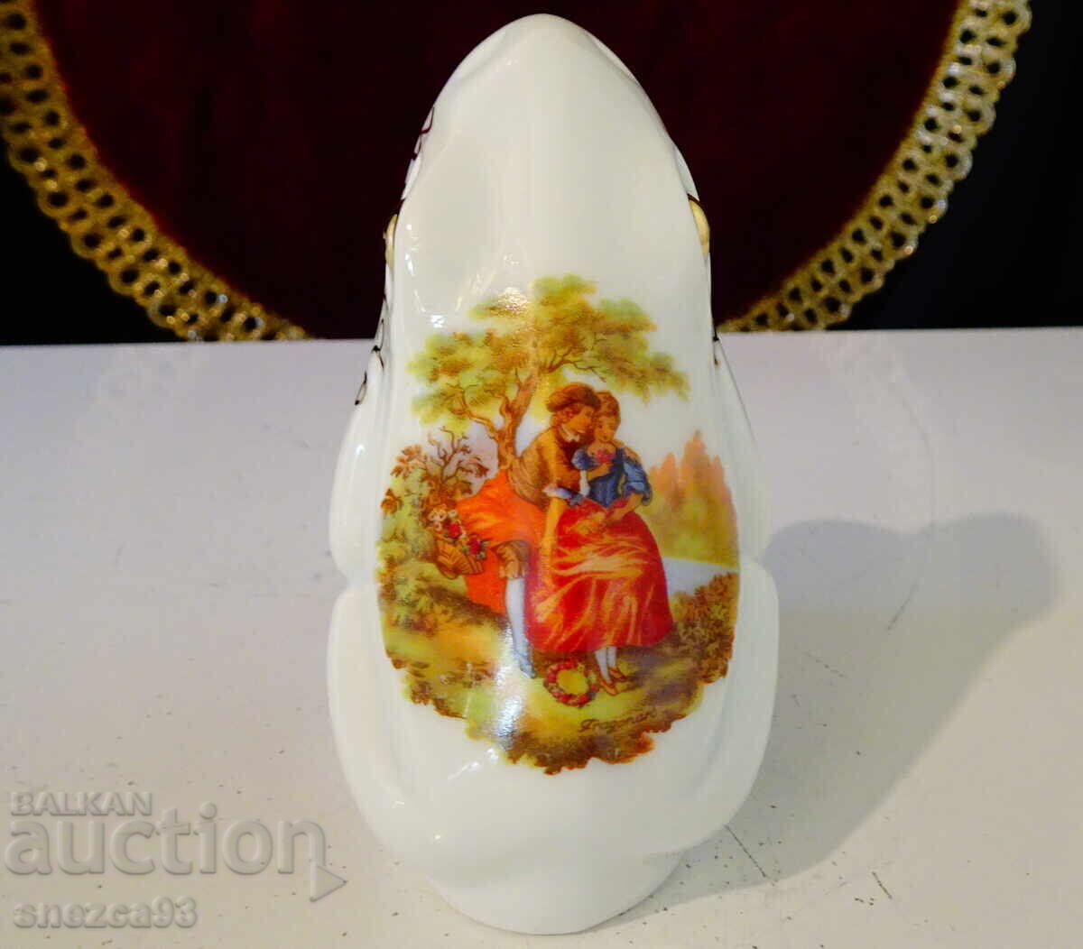 Auction  Porcelain Frog Figure, Fragonard, Painting by A. Watteau