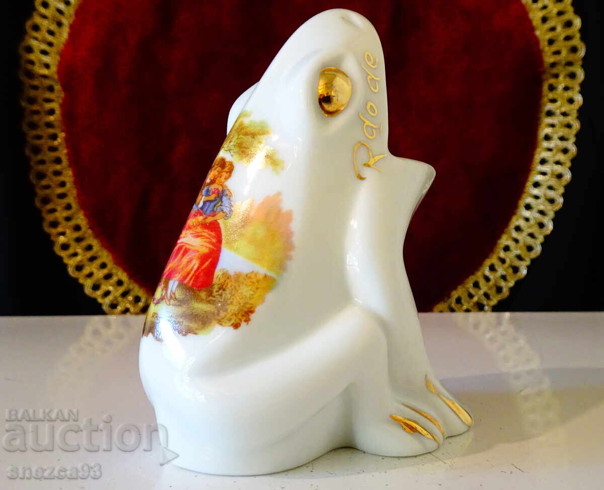 Delivery of Porcelain Frog Figure, Fragonard, Painting by A. Watteau