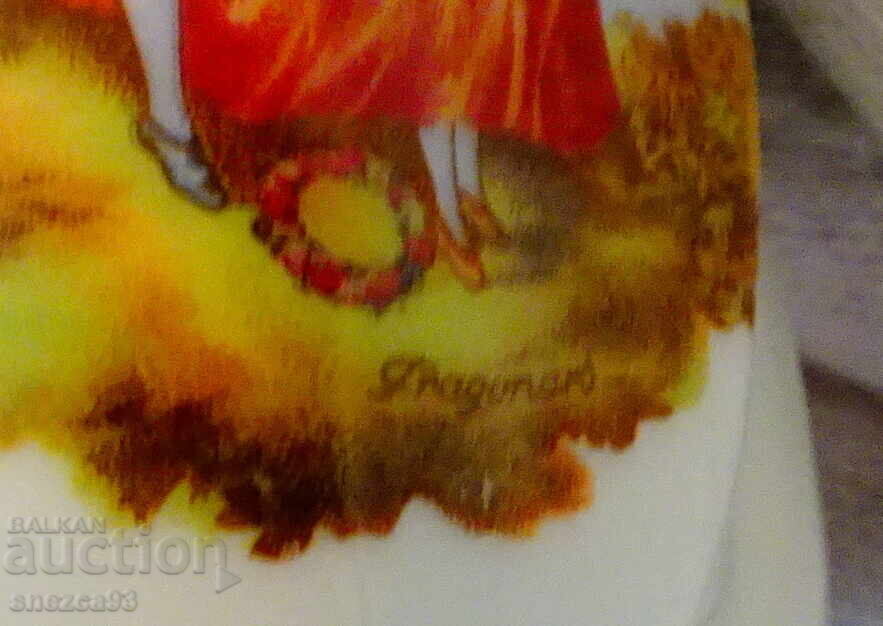 Porcelain Frog Figure, Fragonard, Painting by A. Watteau - 7