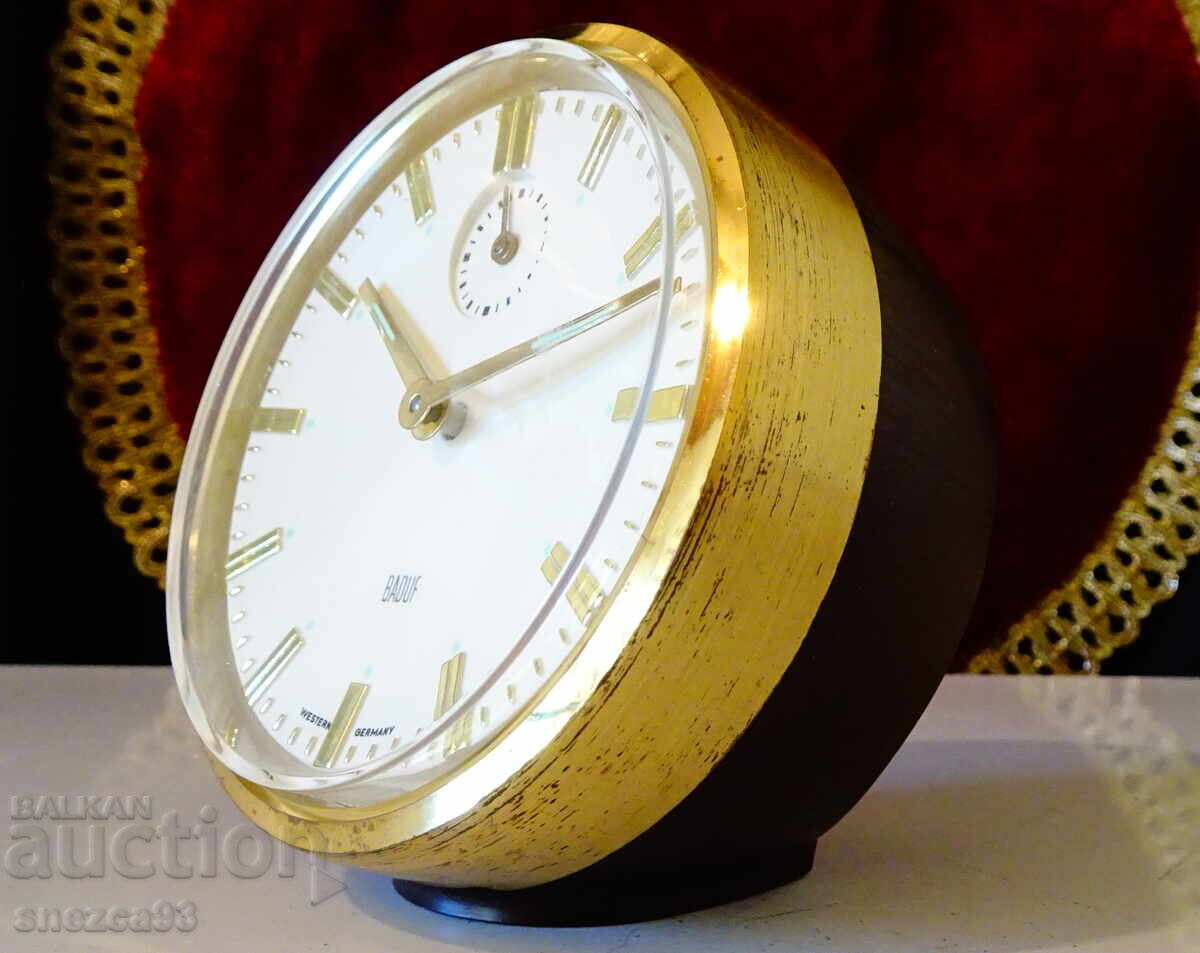 Auction  Mechanical watch, alarm clock Baduf