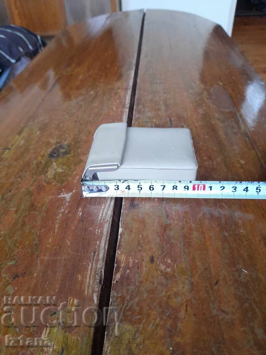 Old leather snuffbox, cigarette case ZRI October Vidin - 6