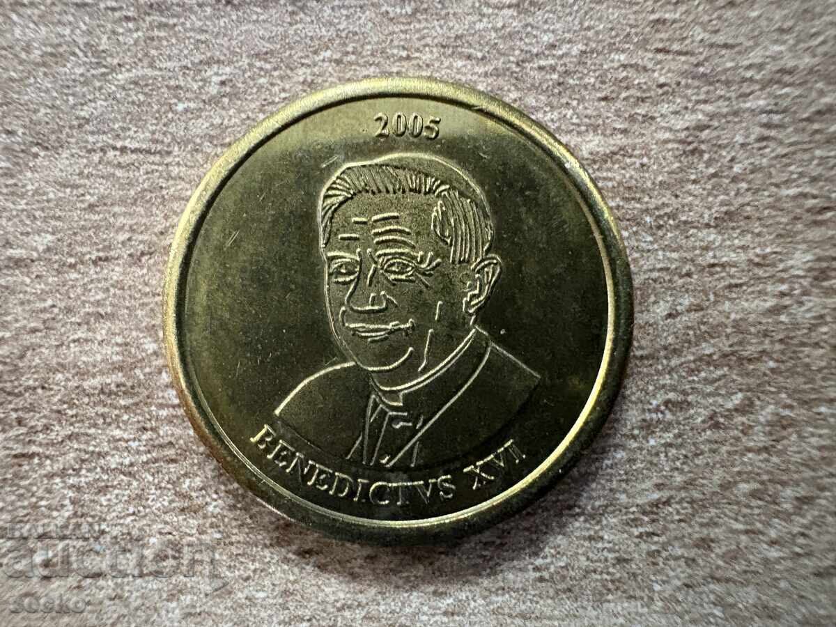 Βατικανό - 10 λεπτά (2005) - δοκίμιο (token) με τιμή 1.00 BGN | € 0.51 Βατικανό - 10 λεπτά (2005) - δοκίμιο (token) με τιμή 1.00 BGN | € 0.51