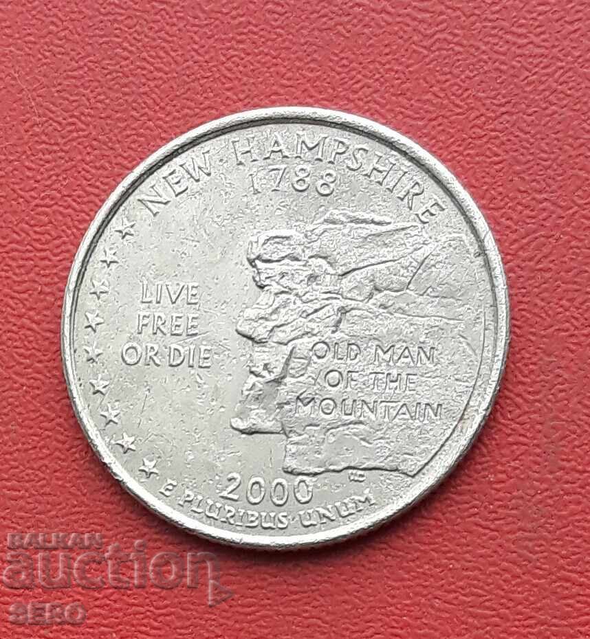 US-1/4 Dollar 2000-State of New Hampshire