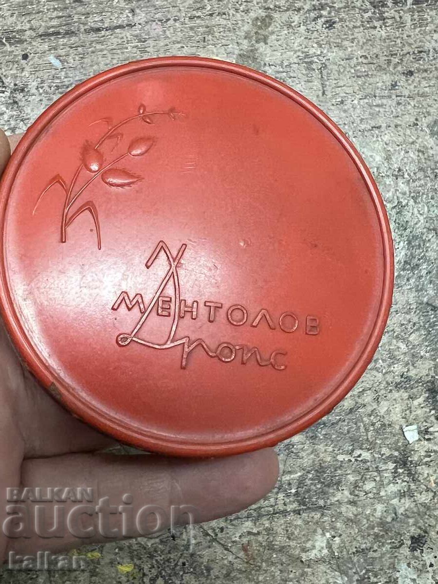 Παλιό πλαστικό κουτάκι από καραμέλες μέντας