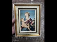 Small Renaissance painting in a frame