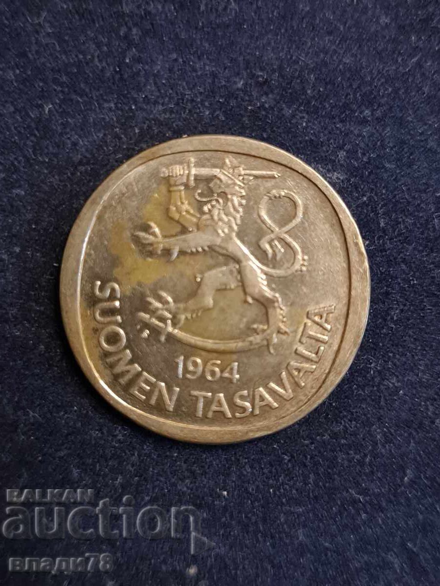 Auction Silver coin 1 mark 1964 Auction Silver coin 1 mark 1964