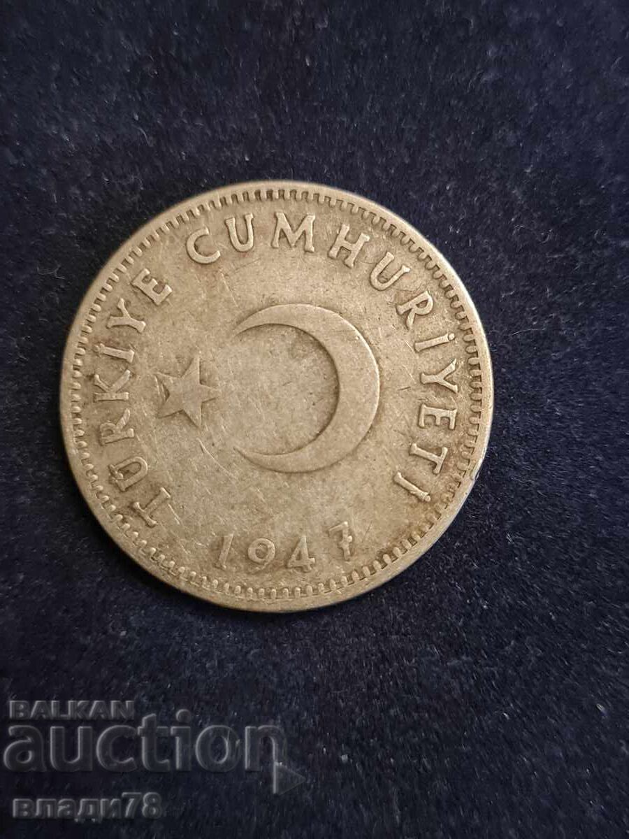 Silver Coin 1 Lira 1947 Silver Coin 1 Lira 1947