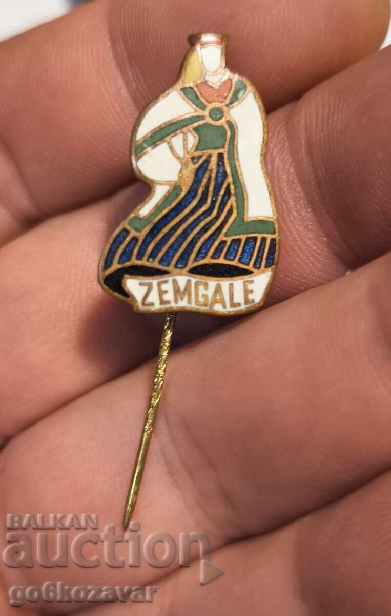 Auction  Latvian Soviet Badge - VIDZEME