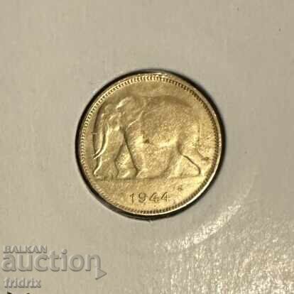 Belgian Congo 1 Franc 1944 ZHO with price 11.00 BGN | € 5.62