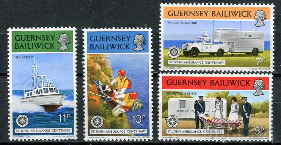 О-в Гърнси 1977г. MnH - Годишнина, здравеопазване