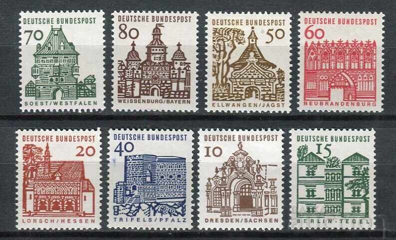 Γερμανία/Δ.Γ. 1964-65 MnH - Κτίρια, αρχιτεκτονική